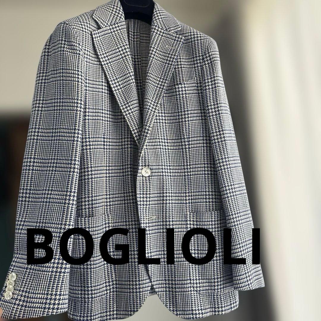 美品】ボリオリ（BOGLIOLI）グレンチェックジャケット - メルカリ