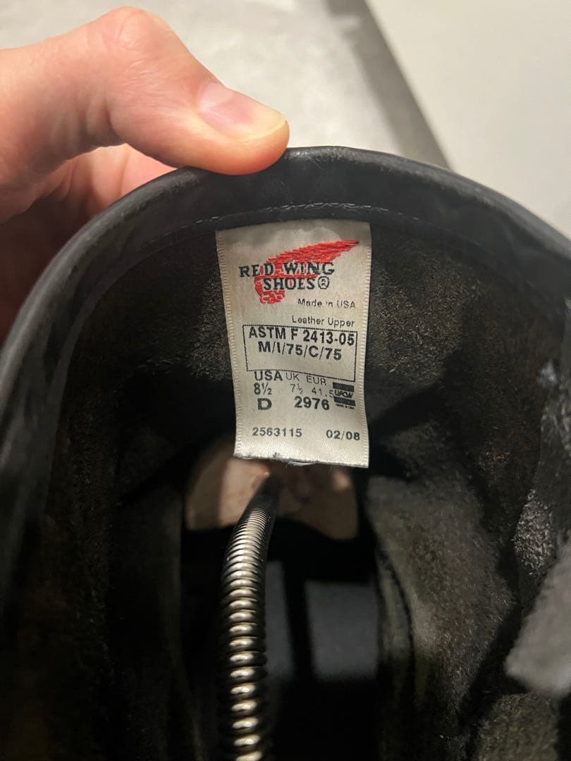 希少 REDWING 2976 ショートエンジニア 8.5D