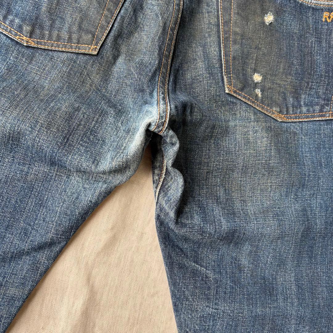 名作】RRL CRUSH JEANS ダメージ インディゴ デニムパンツ 32 - メルカリ