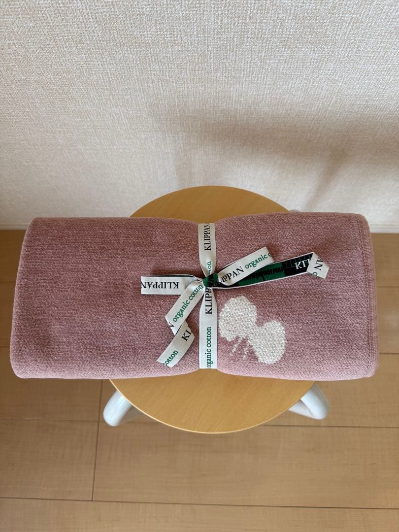 ミナペルホネン× クリッパン　ミニブランケット　チョウチョウ　ピンク KLIPPAN/クリッパン シュニールコットン ミニブランケット CHOUCHO