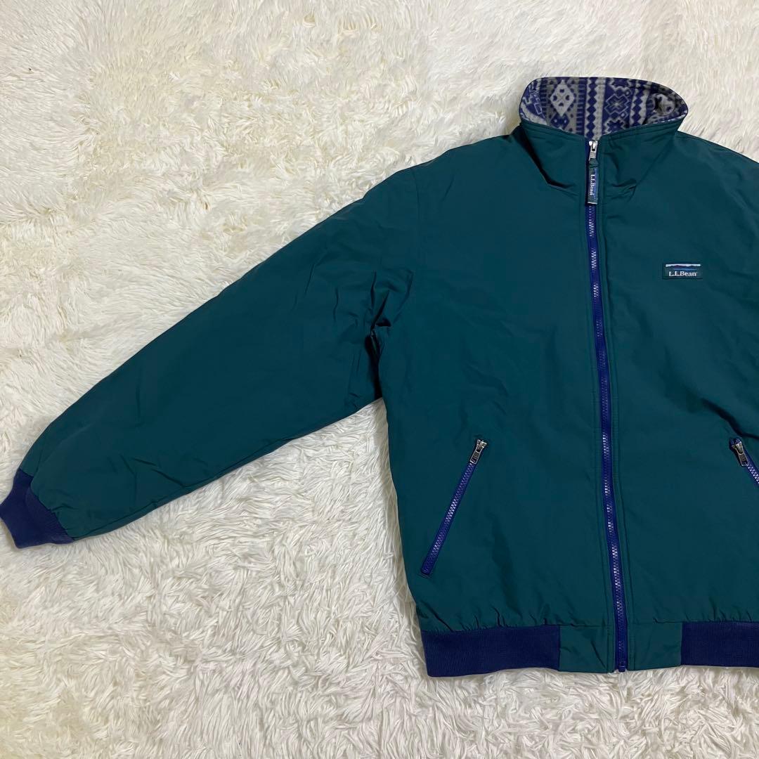 L.L.Bean Warm Up Jacket 総柄 グリーン M