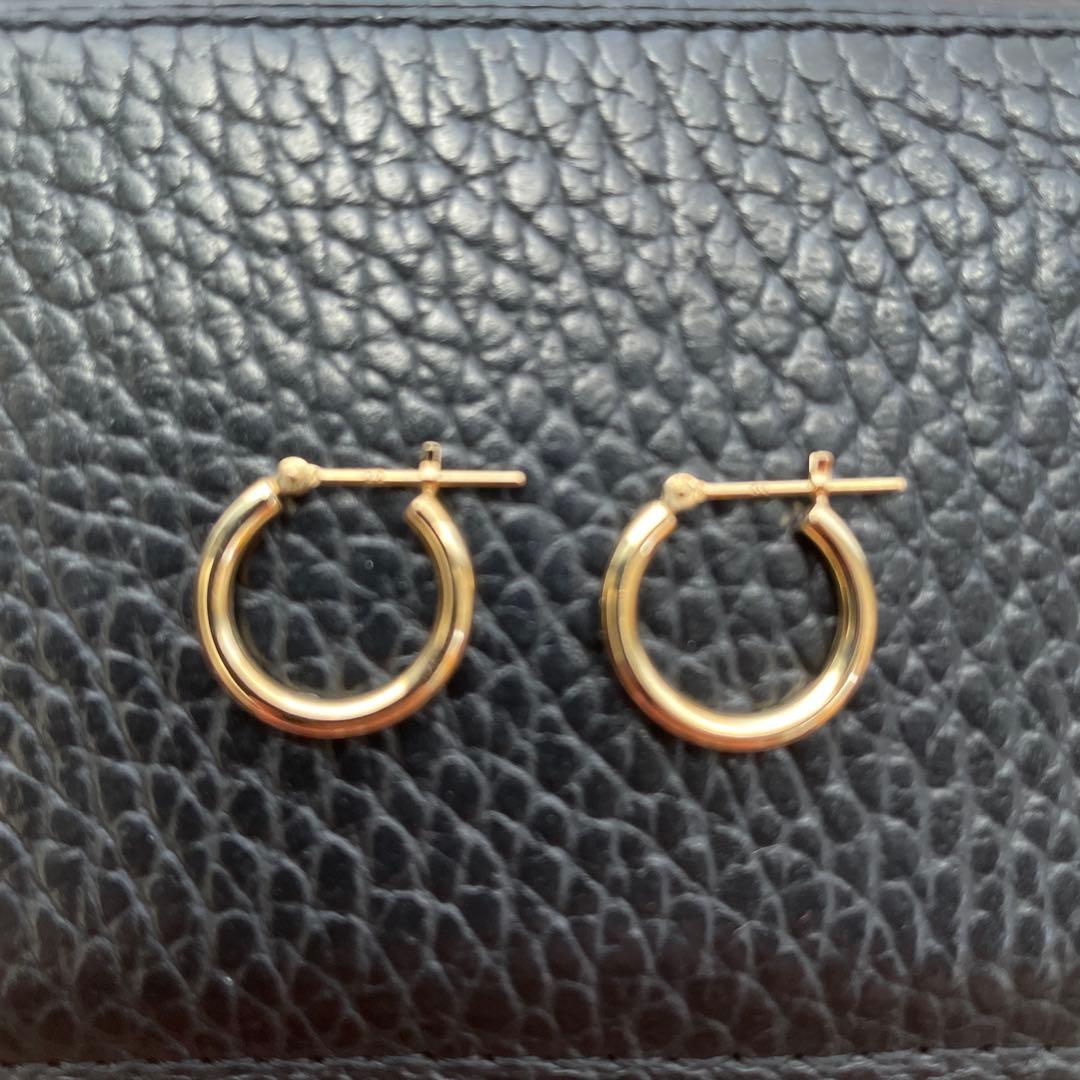 フープピアス 両耳用 18k 18金 フープピアス 日本製 フープ K18 両耳用 ピアス パイプサイズ 2mm