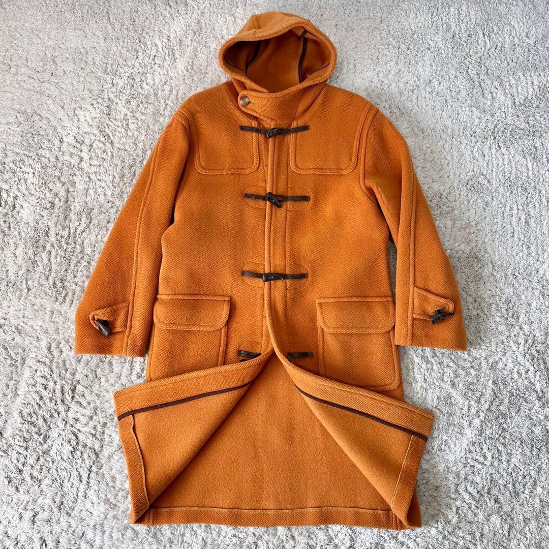 英国製】ムーアブルック ヘリンボーン ダッフルコート オレンジ TULB M