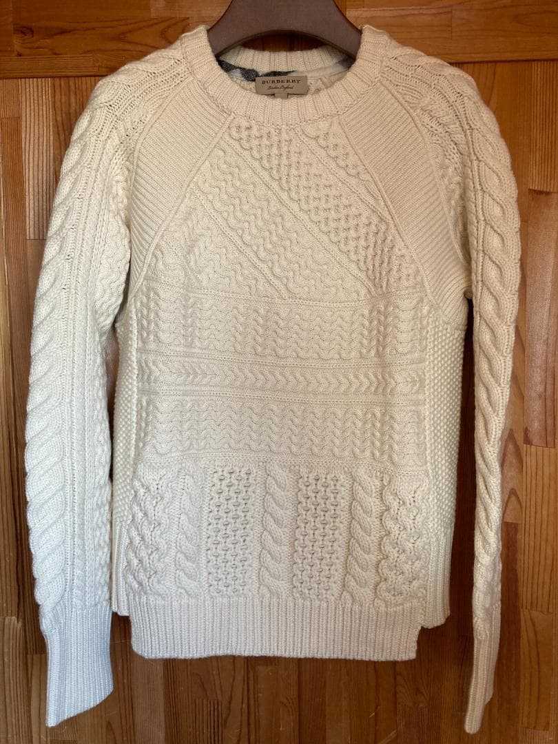 BURBERRY ウールカシミヤ セーター ニット サイズS 美品 バーバリー BURBERRY BLACK LABEL（バーバリーブラックレーベル） ニット セーター
