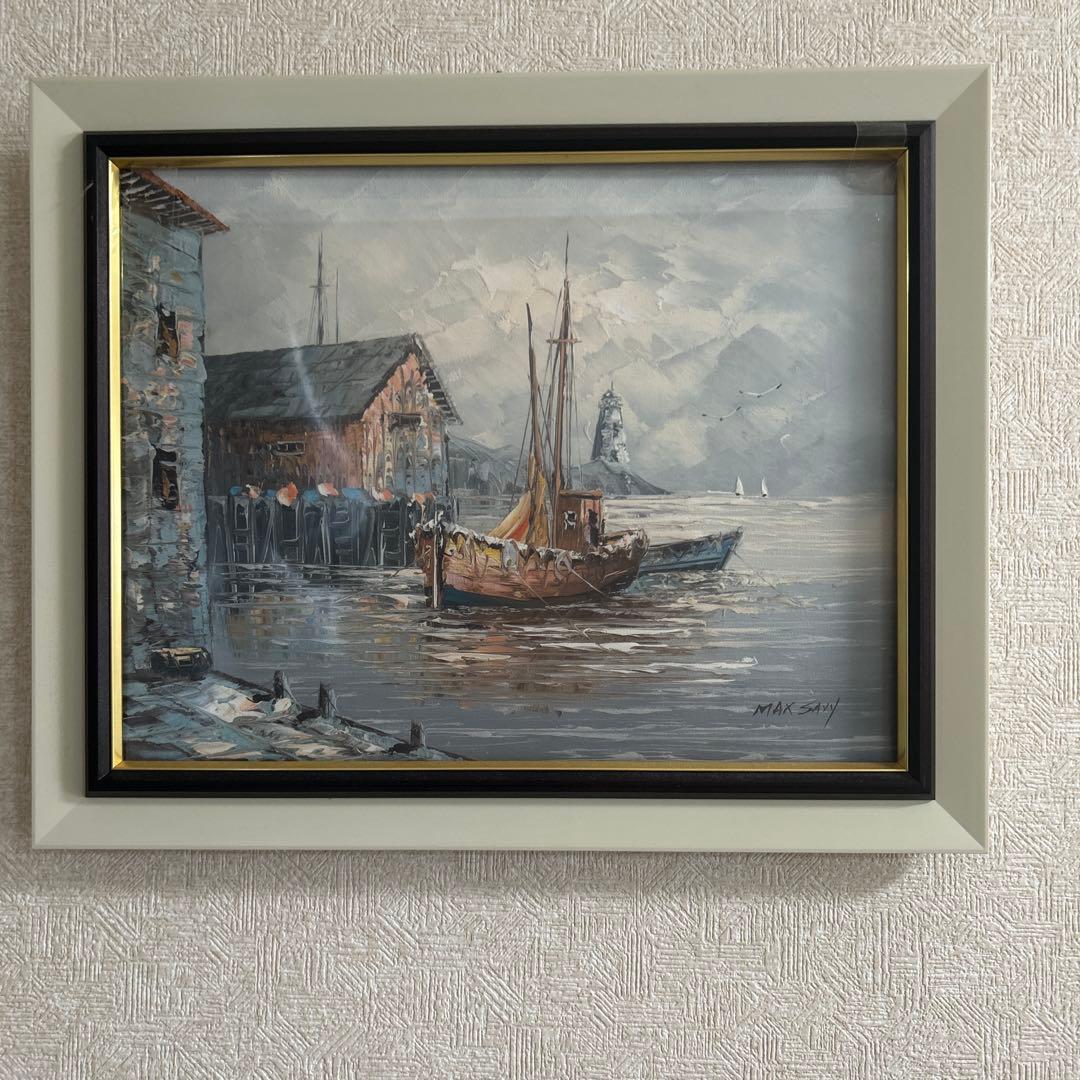 MAX SAVY港の風景 油彩画 il_300x300.3768622709_ry26.jpg