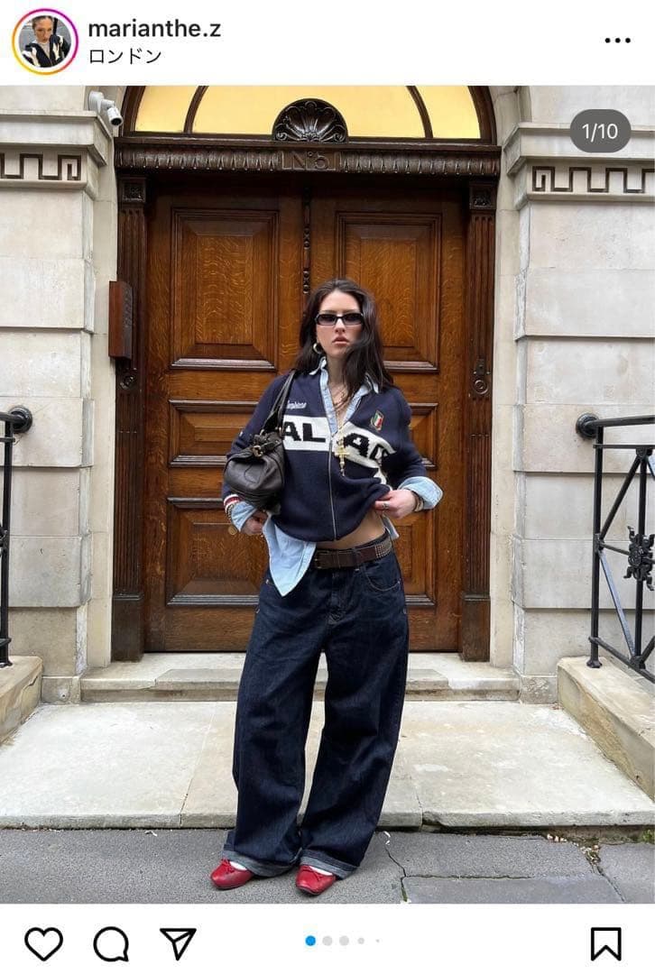 A*読様 PALACE Cycle Knit \"Navy\"