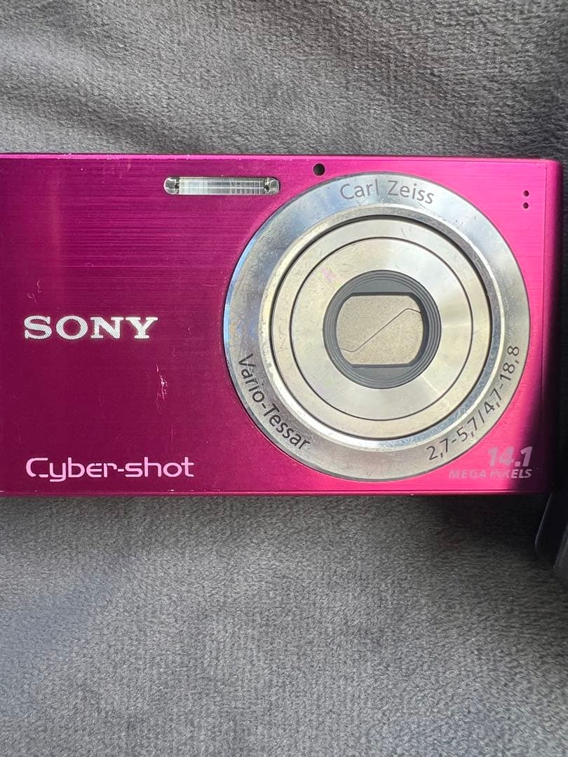 Sony Cyber-shot 14.1MP ピンク　カメラ、充電器セット