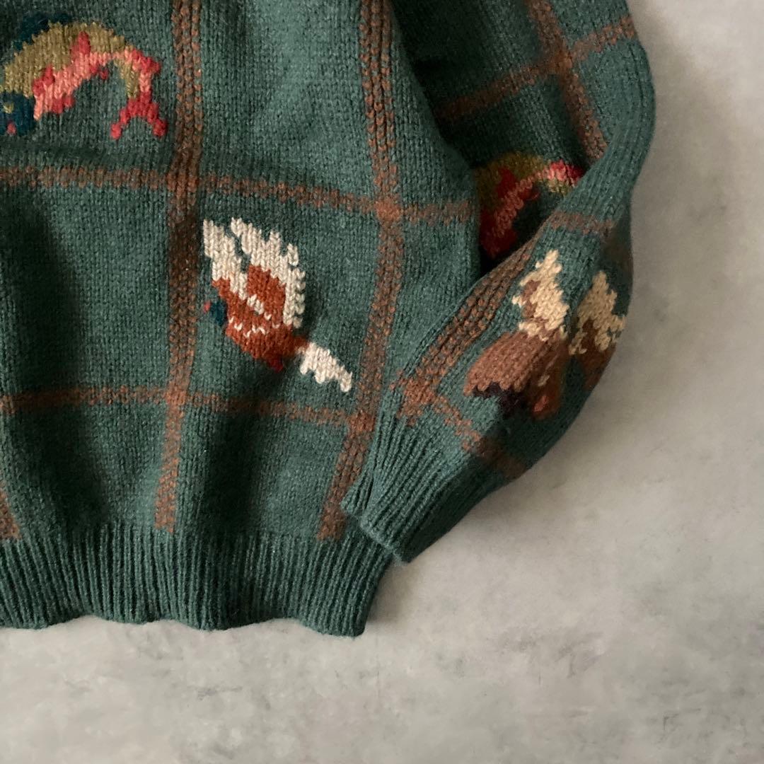 トップス 1980s L.L.Bean HALF ZIP WOOL KNIT