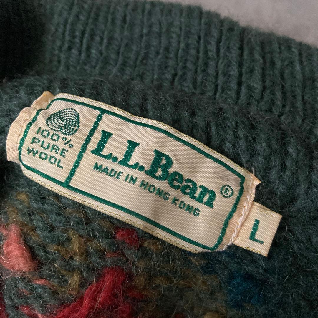 トップス 1980s L.L.Bean HALF ZIP WOOL KNIT
