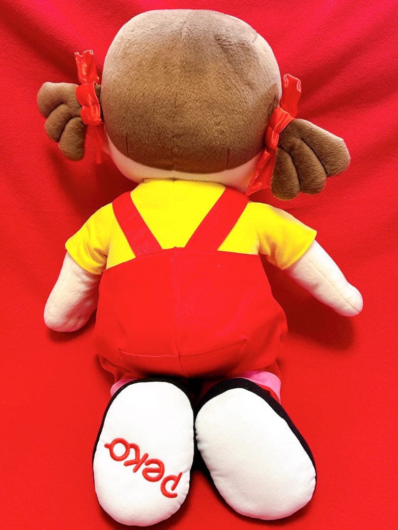 不二家 ペコちゃん ジャンボ 特大 big ぬいぐるみ 限定品 フジヤ
