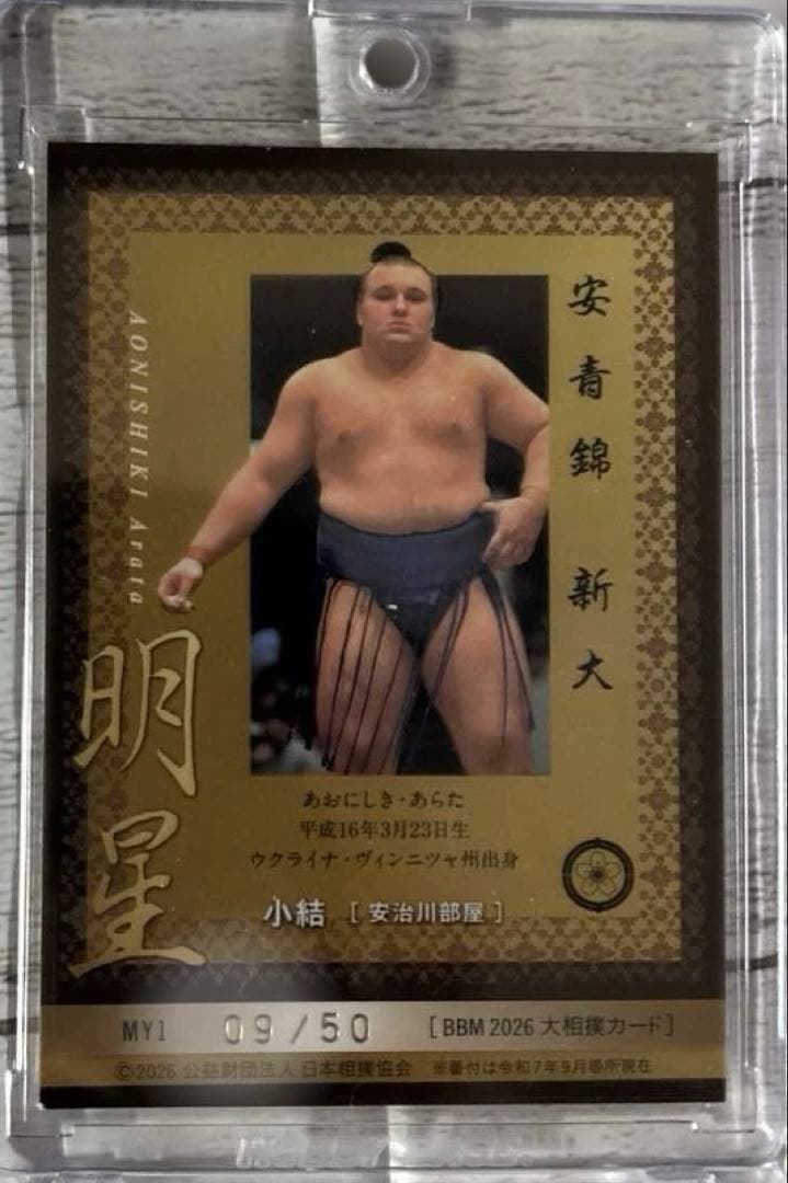 大相撲 BBM 2026 SUMO CARDS インサートカード 明星 安青錦 - メルカリ