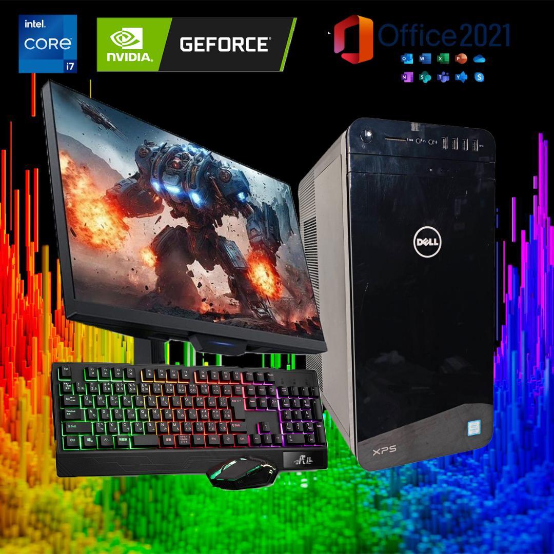 激安ゲーミングPCフルセット】i7 7700 GTX Office DELL - メルカリ