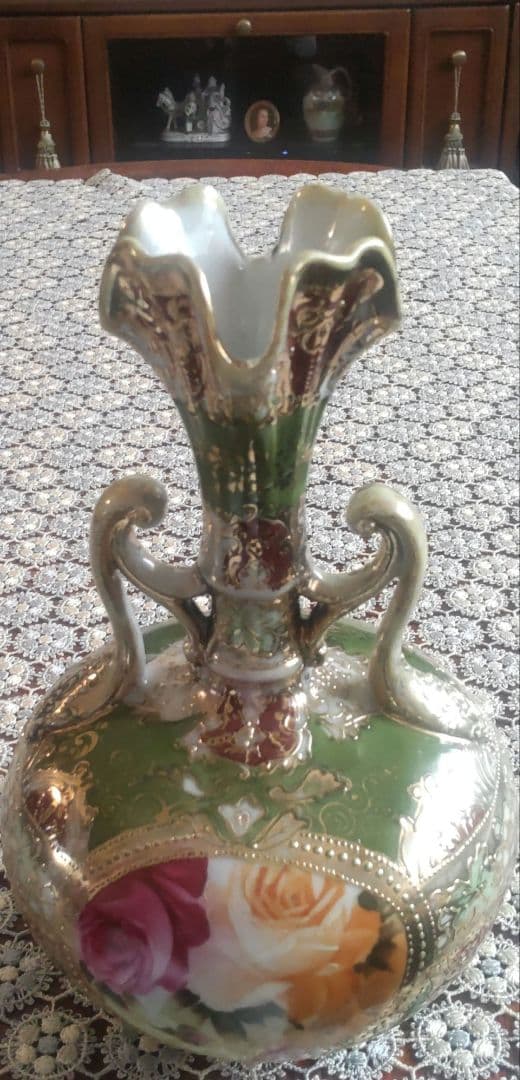 宮*浩様 アンティーク オールドニッポン アールヌーボー様式 薔薇紋 金