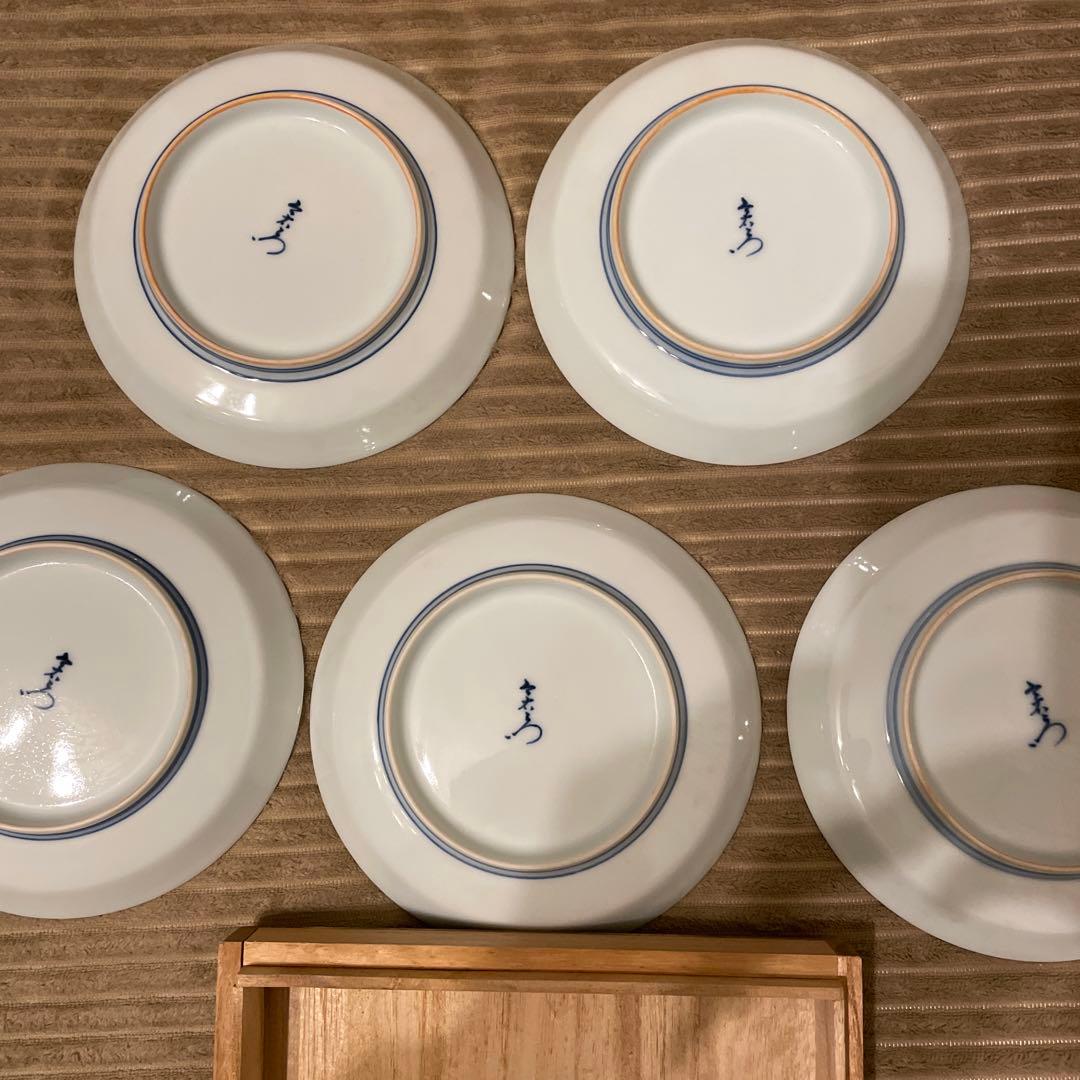 人間国宝 今泉今右衛門窯造 錦藤袴絵皿 5枚 有田焼 - メルカリ