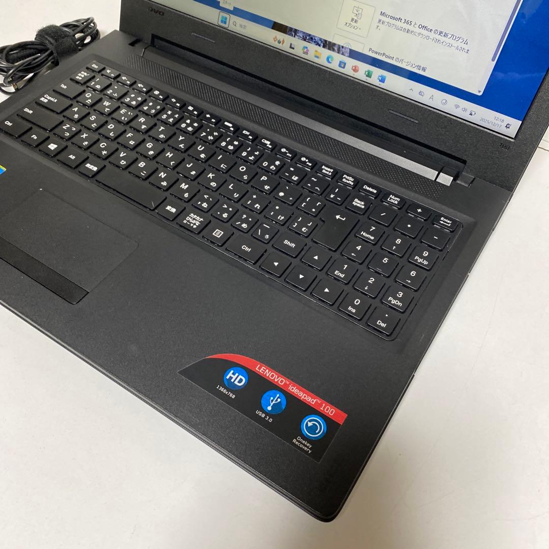 Windows11 オフィス2024年付き Webカメラ LENOVOノートPC