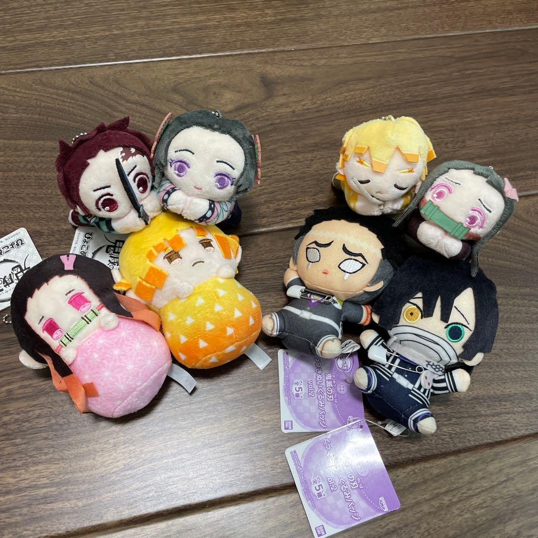 新品】8点セット まとめ売り 鬼滅の刃 ぬいぐるみ キーホルダー