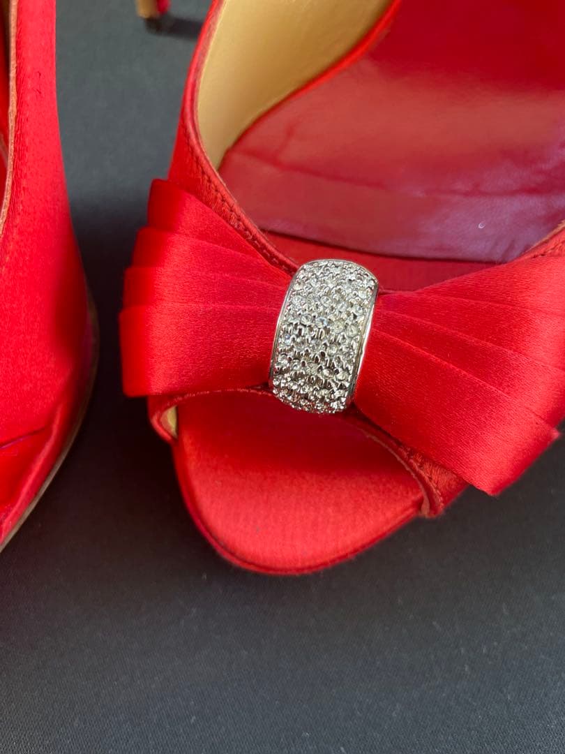 バレンチノガラバーニ 未使用近いビジュー サンダル 22.5cm