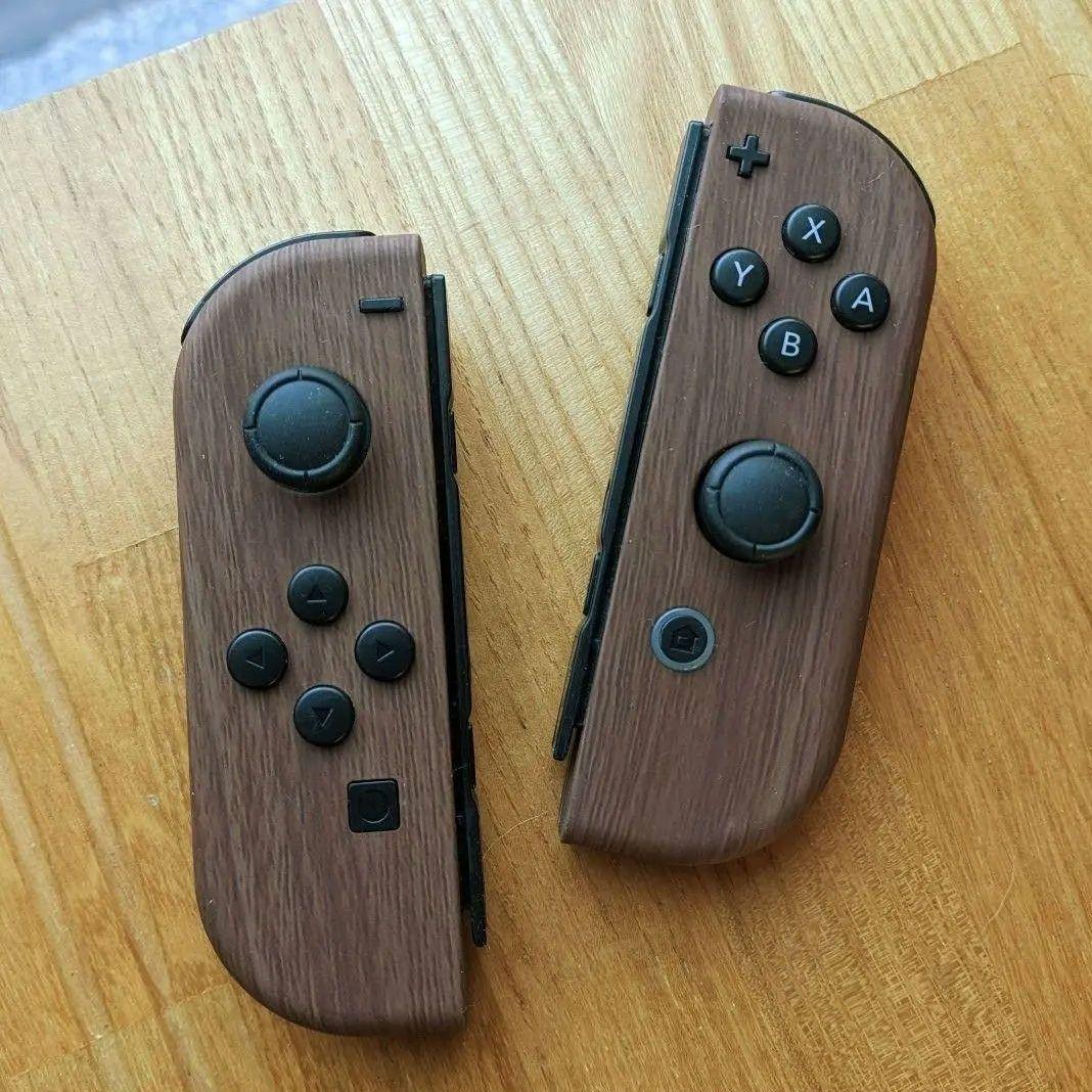 純正品】 ジョイコン カスタム 木目柄 木目調 Joy-Con Switch - メルカリ