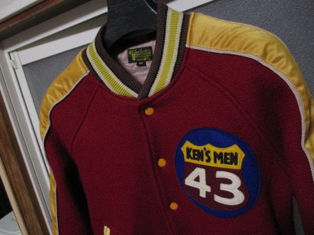 STYLE EYES アワードジャケット 肉厚 スタジャン メルトンウール×牛革