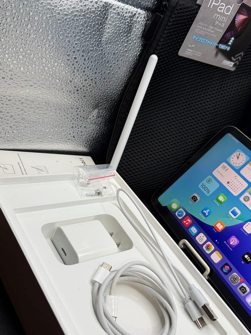 iPad mini 7 A17 Proペンシルペーパーシート充電器ケーブル - メルカリ