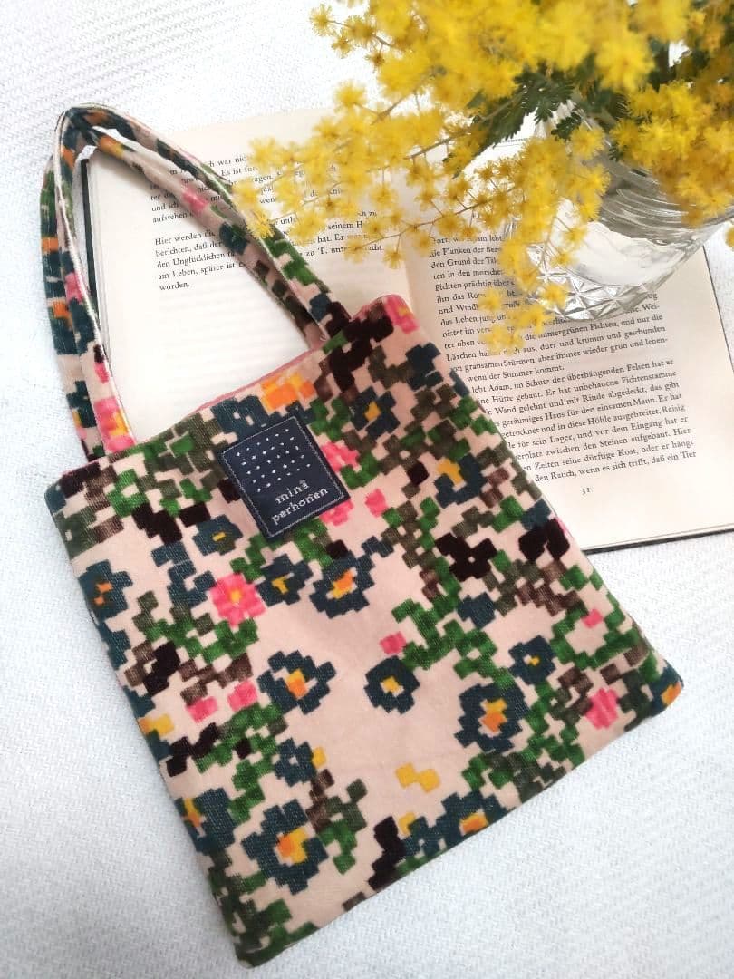美品 mina perhonen ミナペルホネン バッグ flower bed - メルカリ