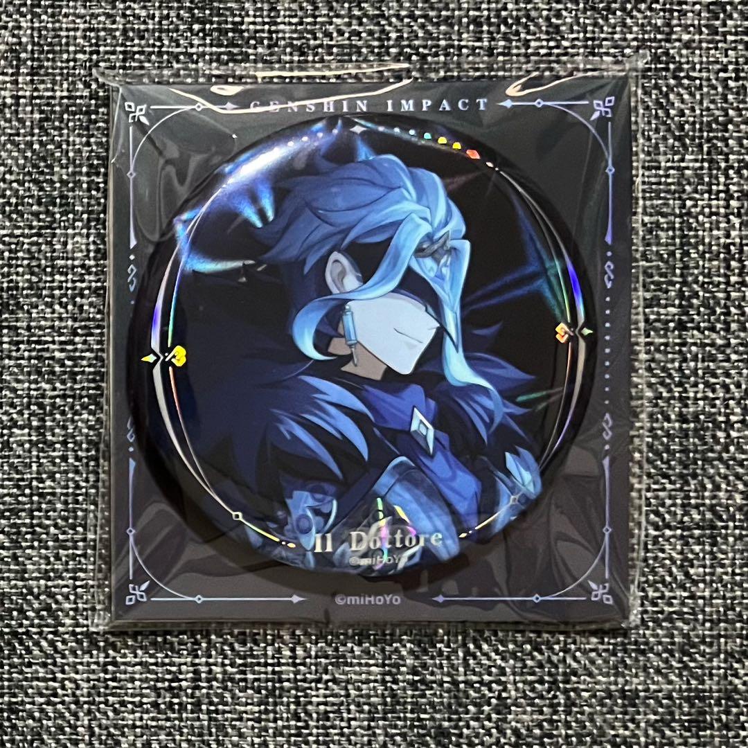 公式正規品 原神 ドットーレ 博士 缶バッジ 冬夜愚戲 ファデュイ