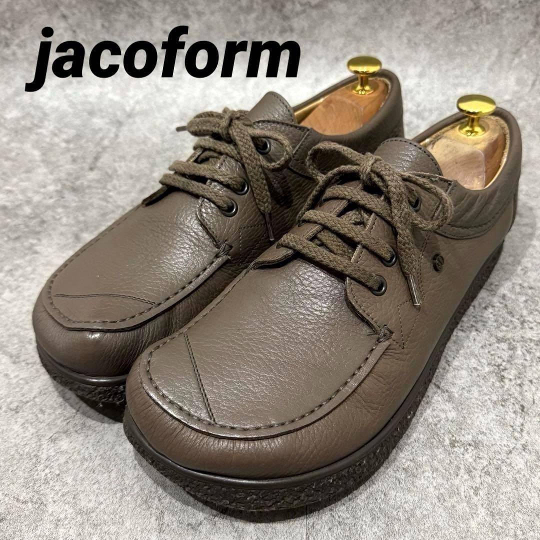 美品】jacoform ヤコフォーム 27 スニーカー コンフォート レザー
