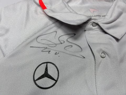 ボーダフォン マクラーレン バトン 直筆サイン入レプリカ レースポロS