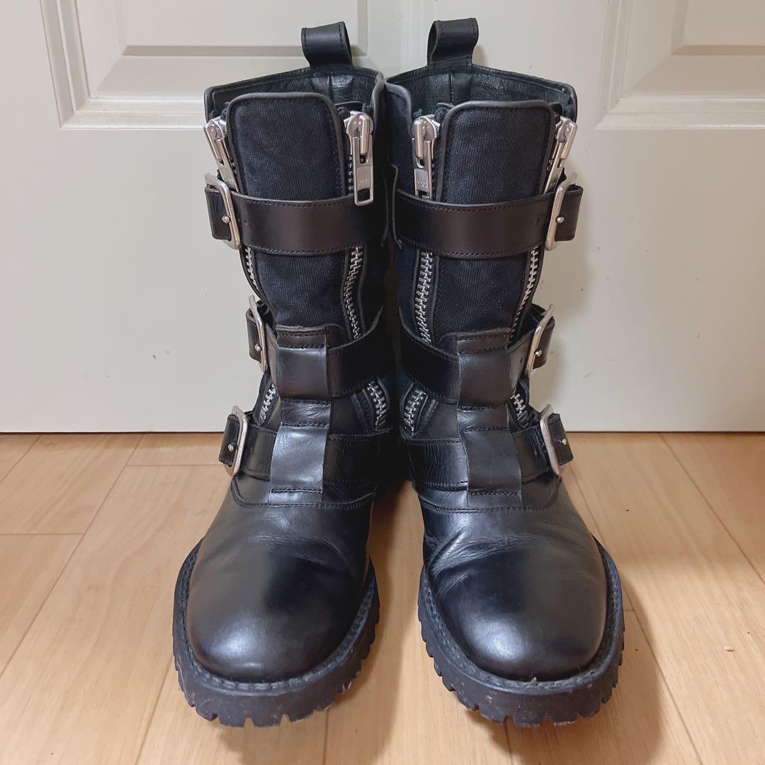 LIMI feu リミフゥ レザーブーツ LIMI feu × Dr. Martens Collaboration Boots | Yohji Yamamoto