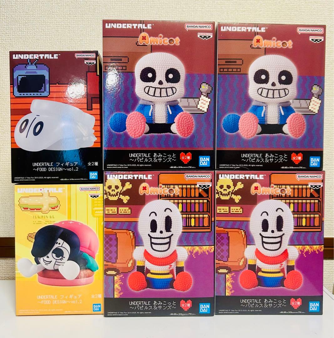 UNDERTALE プライズフィギュア あみこっと FOOD DESIGN 6点 - メルカリ