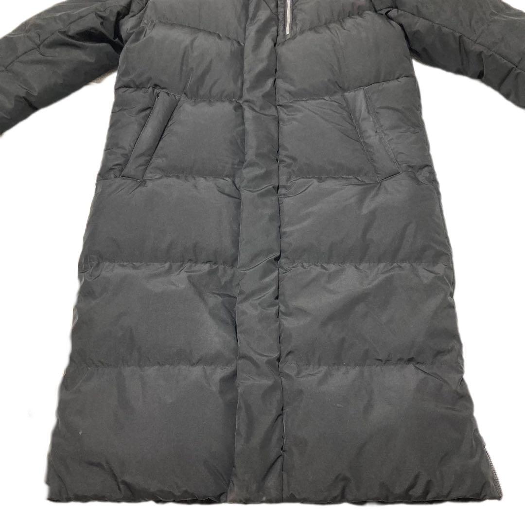 良品 ノースフェイス ロングダウン ベンチコート メンズS ブラック