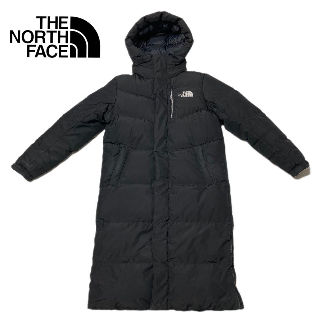 良品 ノースフェイス ロングダウン ベンチコート メンズS ブラック