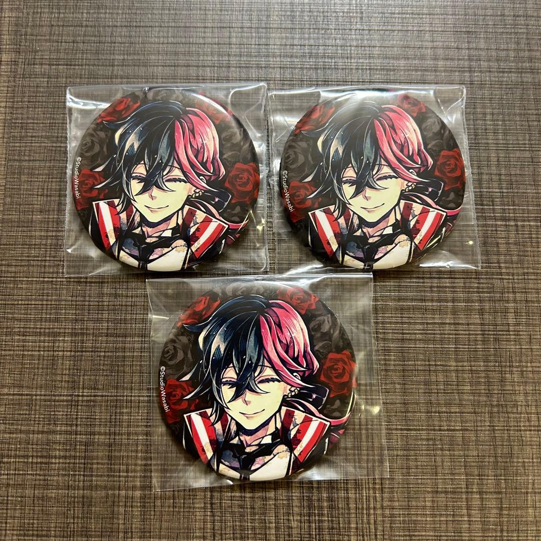 あくねこ ルカス 薔薇 缶バッジ - メルカリ