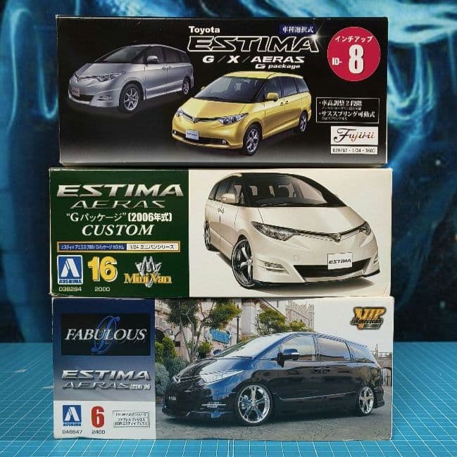 14 未組立 トヨタ エスティマ プラモデル 3点セット - メルカリ