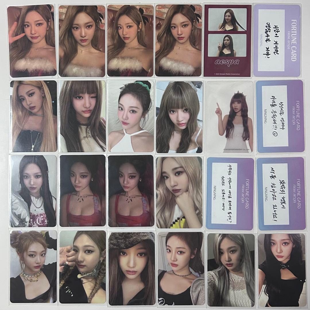 aespa ニンニン トレカ セット - メルカリ
