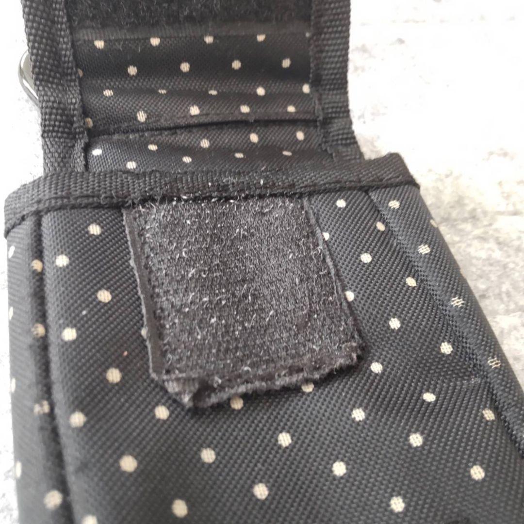 希少】HEAD PORTER ヘッドポーター◇廃盤品 ドット柄マルチポーチ 黒