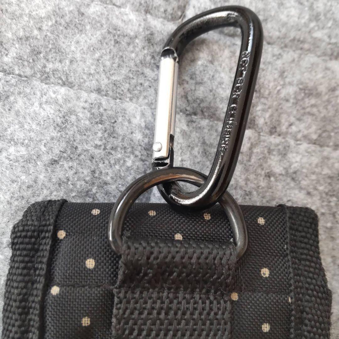 希少】HEAD PORTER ヘッドポーター◇廃盤品 ドット柄マルチポーチ 黒