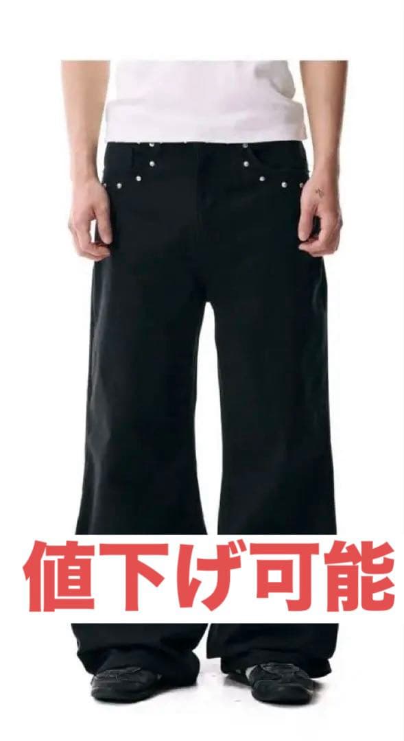 aakam Multi Studded Cotton Pants (Black） MUSINSA公式 | AAKAM Multi Studded Cotton Pants (Black)