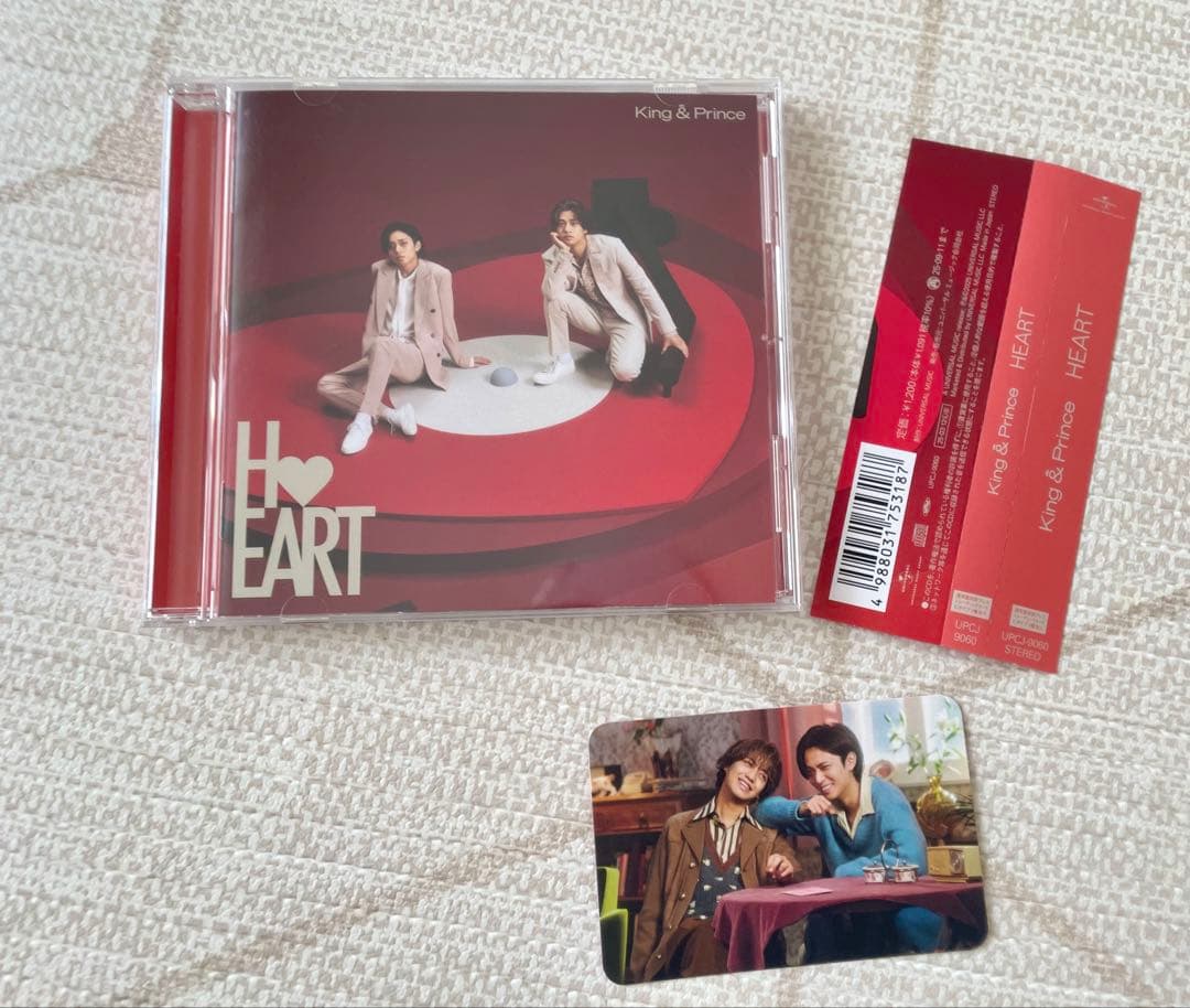 King&Prince キンプリ CD HEART 3種まとめ売り トレカ付き - メルカリ