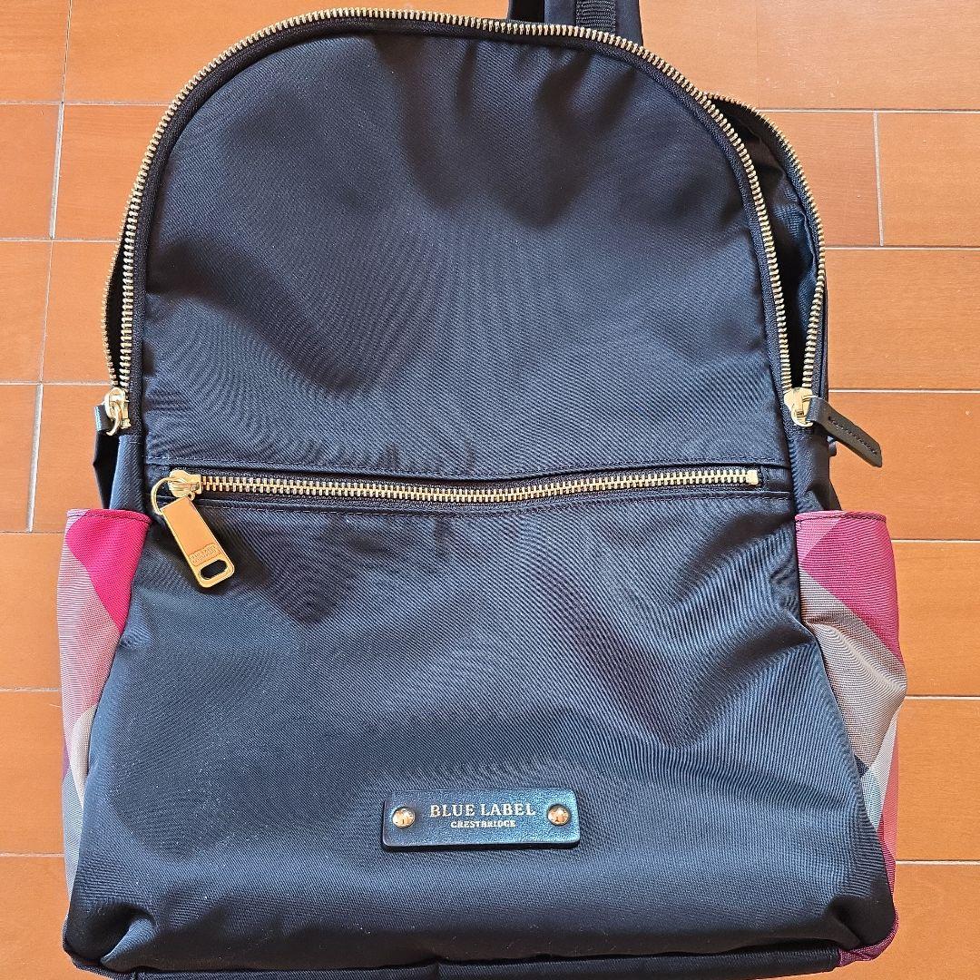 【美品】 ブルーレーベル クレストブリッジ リュック ナイロン 黒 セール】ナイロンバックパック（バックパック/リュック）｜BLUE LABEL