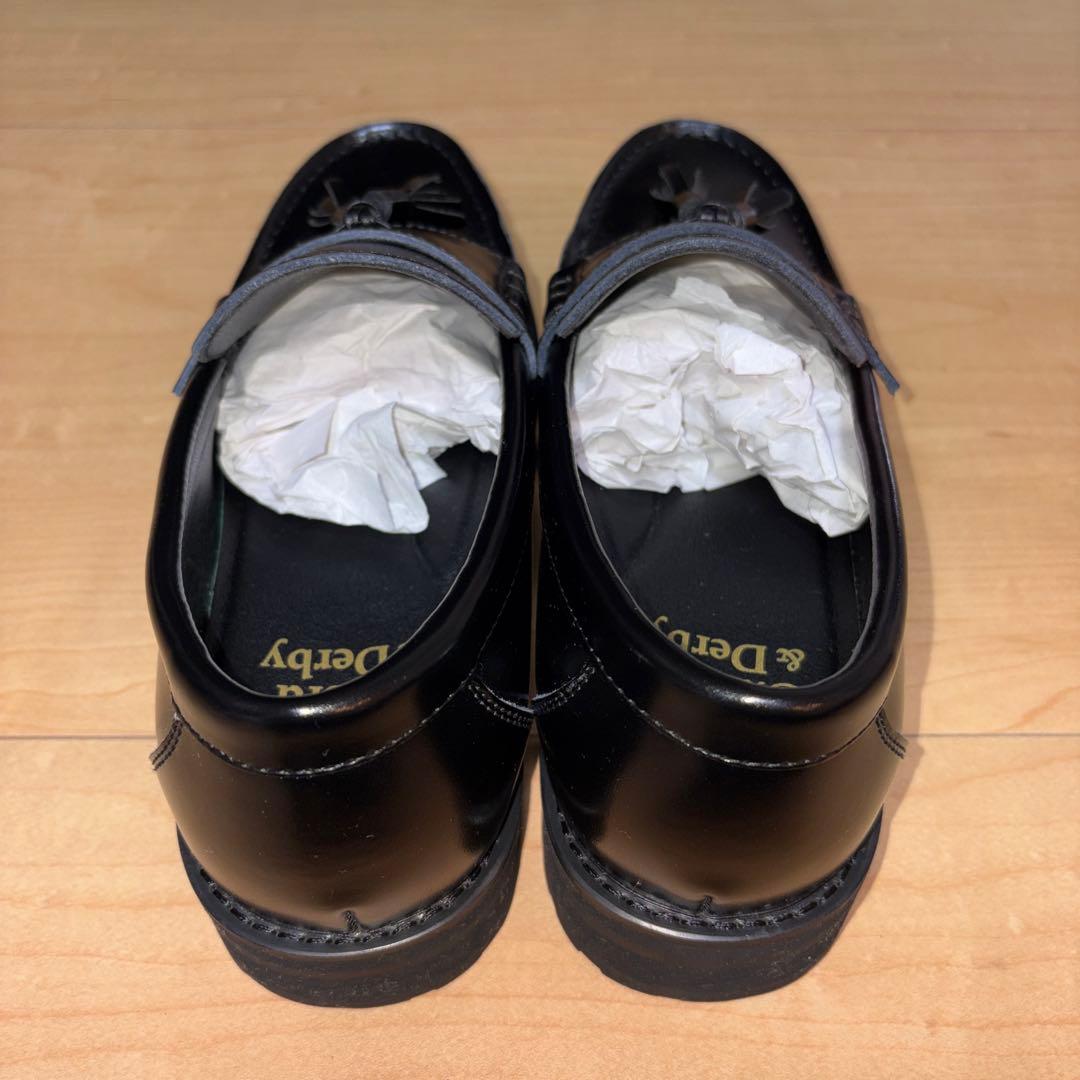 ロンドンシューメイク レザー タンクソール タッセルローファー(26.5cm)