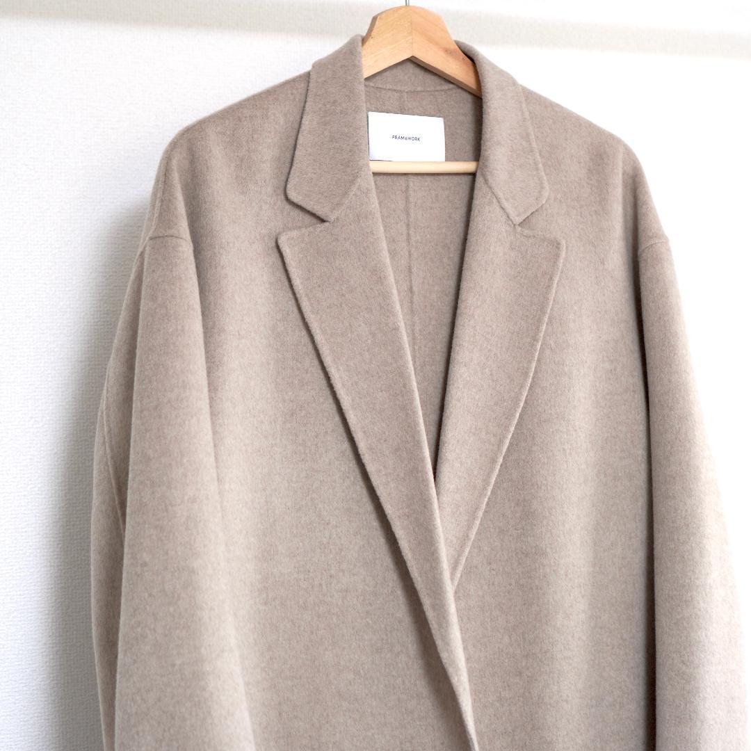 FRAMeWORK リバー ショートコートベージュ フレームワーク - メルカリ