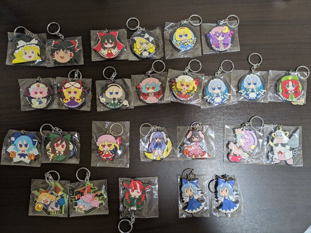 東方Project ラバーキーホルダー まとめ売り 東方Project ラバーキーホルダー ラバーストラップ 26点セット 未使用