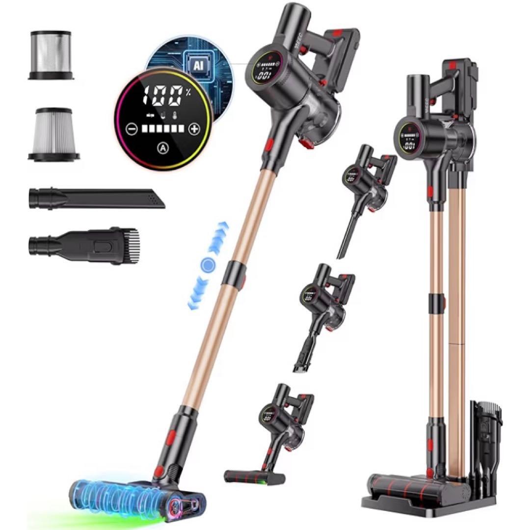 掃除機 コードレス 2026 独立モーター自走式 100Kpa超強力 AIモード