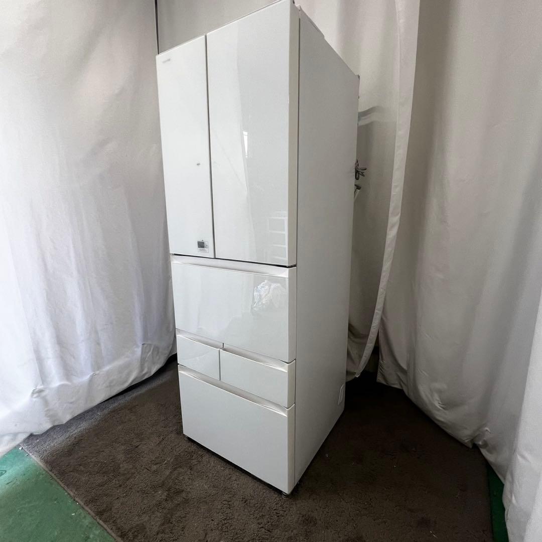 121 東芝 冷蔵庫 大型 500ℓ級 フレンチドア 白 中古 設置無料 安い