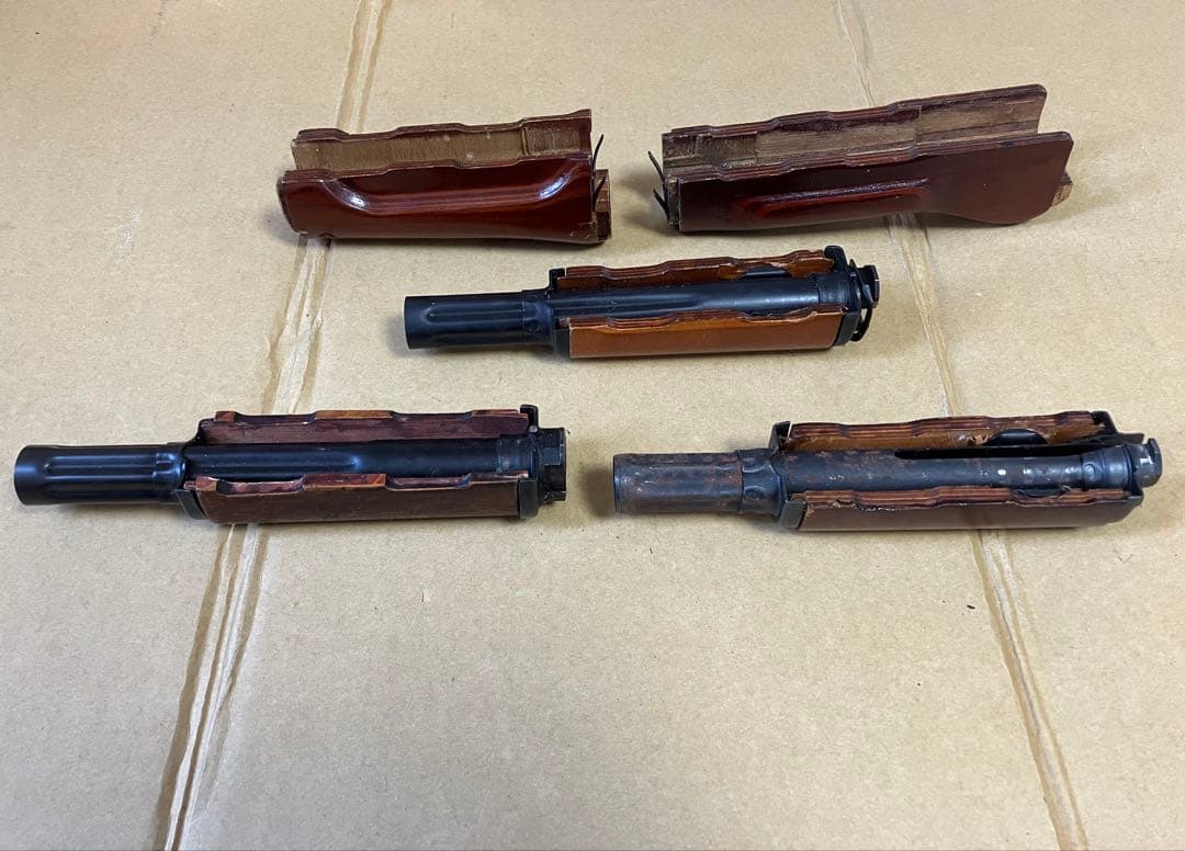 AK ウッドハンドガード 5点セット ジャンク 電動ガン ガスガン