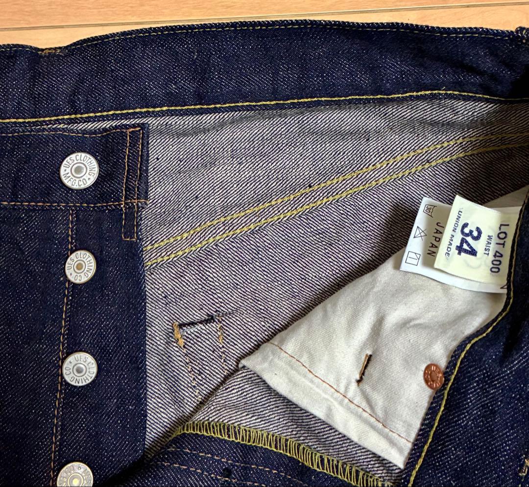 UES 400T 日本製セルビッジデニム 34インチテーパード - メルカリ
