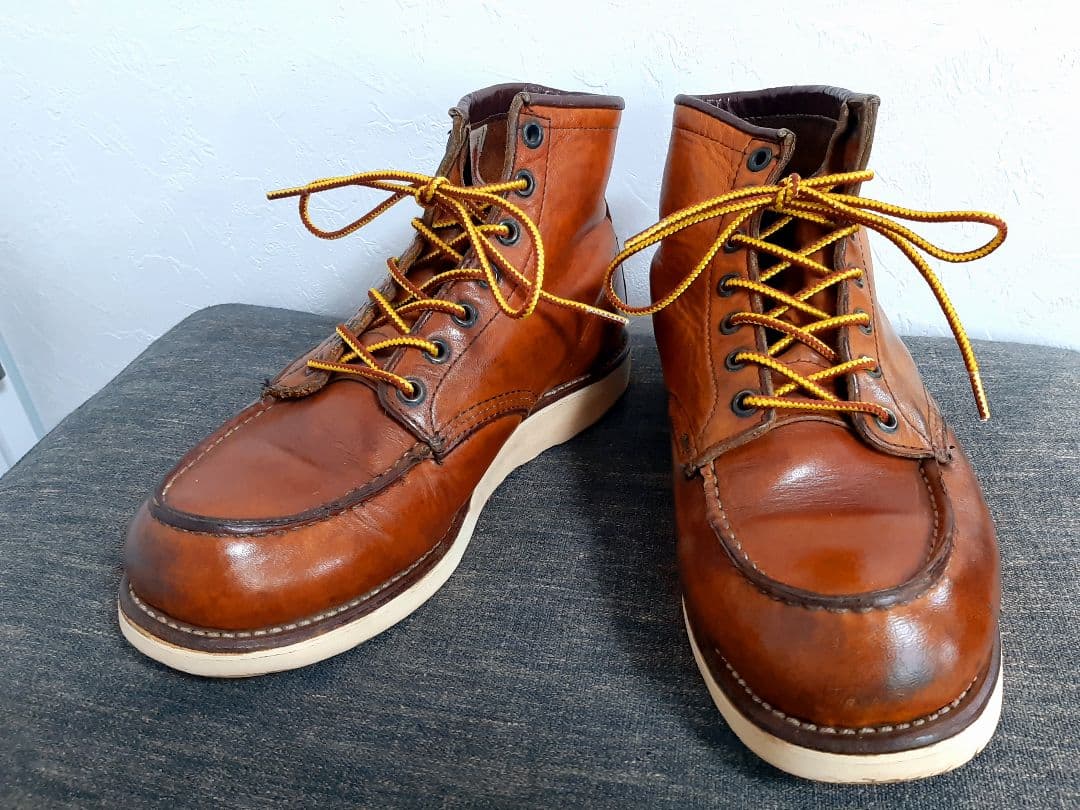 定番875 ブラウンレザーブーツ レッドウィング サイズ7.5E 25