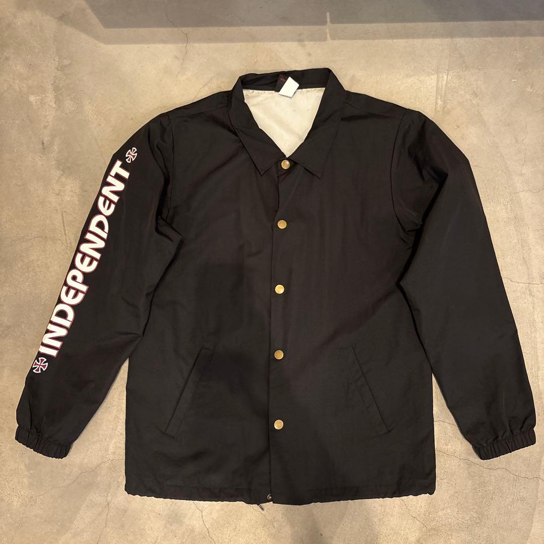 猿*様 INDEPENDENT コーチジャケットM ブラック Independent Mono Summit Black Coaches Jacket | Zumiez