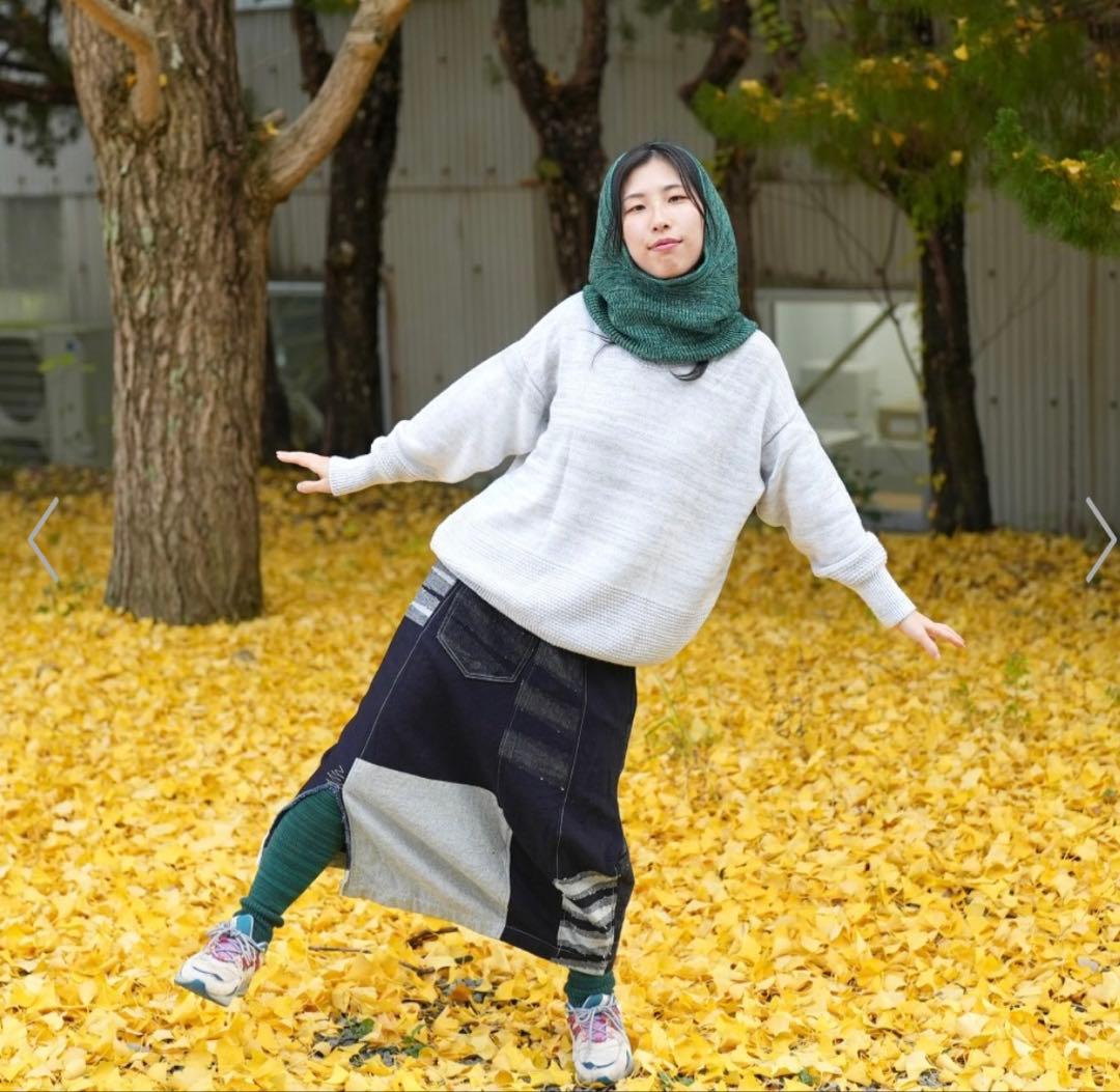 tamaki niime 今季 ゆきんこ きなり ベージュ ミックス バラグラバ